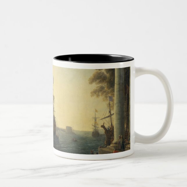 Taza Bicolor Ulises que vuelve Chryseis a su padre (Derecha)