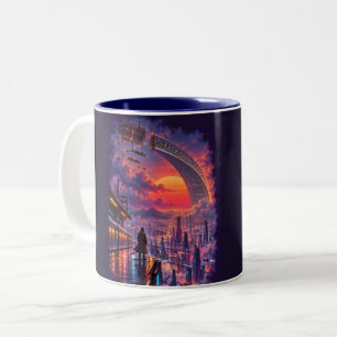 Taza Bicolor Último tren a Aurelion
