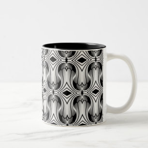 Taza Bicolor Ultramod Art Deco Mug, Plata