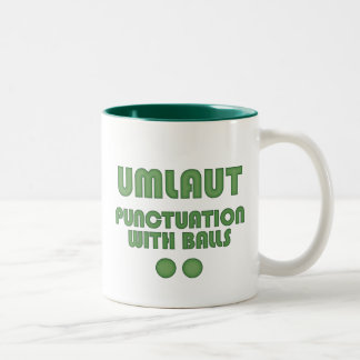 Taza Bicolor Umlaut Balls (Verde)