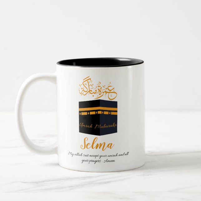 Taza Bicolor umrah mubarak (Izquierda)