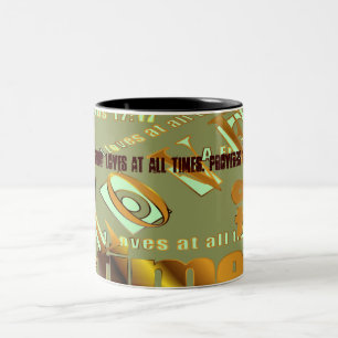 Taza Bicolor Un amigo ama en todo momento. Proverbios 17:17