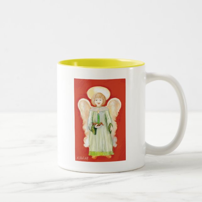 Taza Bicolor Un ángel (Derecha)