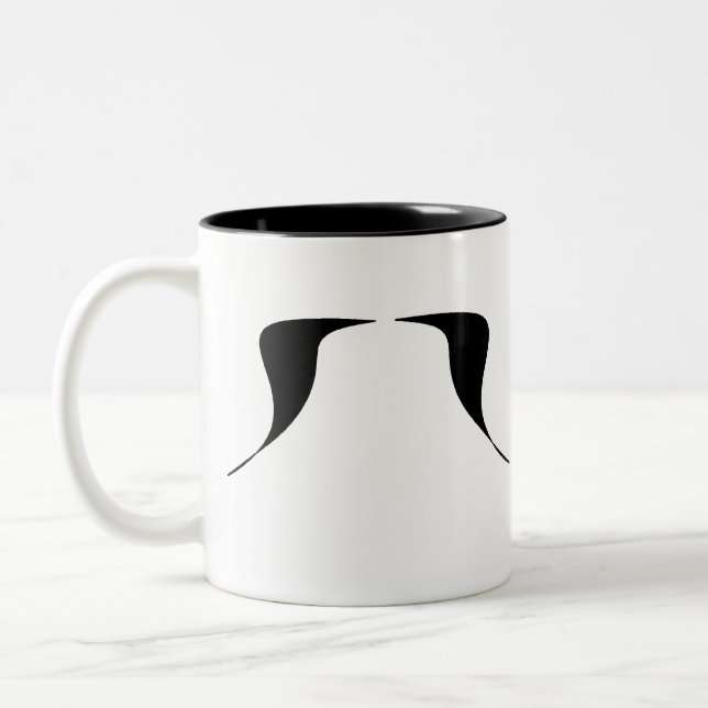 Taza Bicolor Un bigote al día (Izquierda)