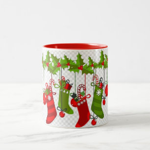 TAZA BICOLOR UN "BURBUJO DE LOS NAVIDADES" MUY ESPECIAL