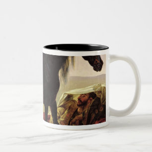 Taza Bicolor Un caballo árabe