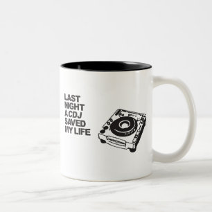 Taza Bicolor Un CDJ ahorró anoche mi vida
