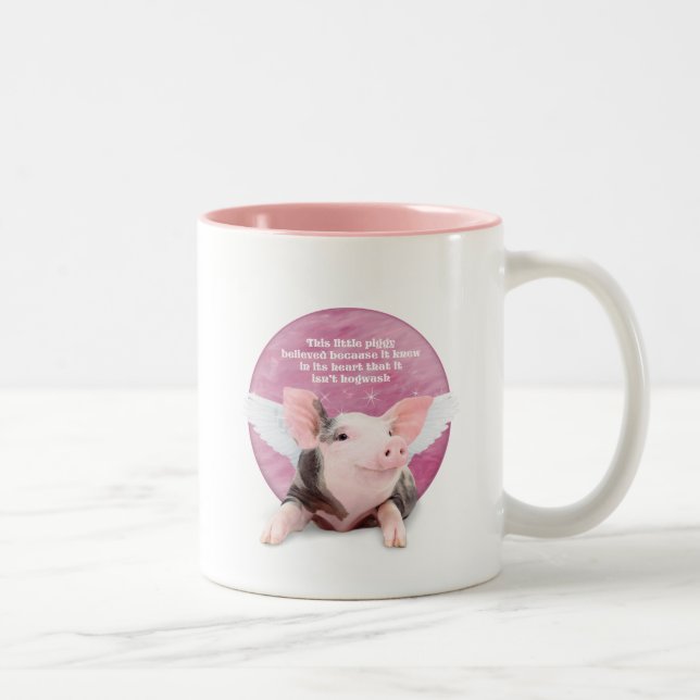 Taza Bicolor Un cerdito creía (Derecha)