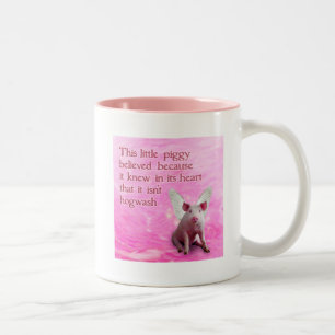 Taza Bicolor Un cerdo creído