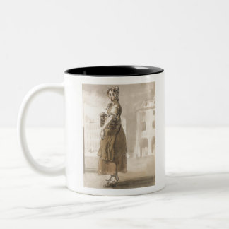 Taza Bicolor Un Chica con una canasta de Naranjas - Paul Sandby