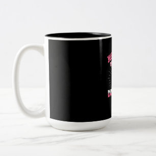 Taza Bicolor Un Chica que ama a Dachshund