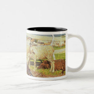 Taza Bicolor Un chica que hace punto, 1888 (aceite en lona)
