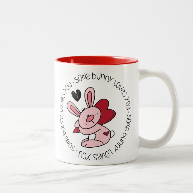 Taza Bicolor Un conejo te ama (Derecha)