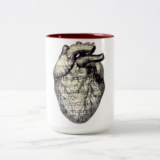 Taza Bicolor Un corazón musical