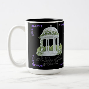 Taza Bicolor Un día de dos corazones negros