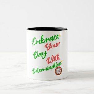 Taza Bicolor Un don de determinación de motivación bastante pos