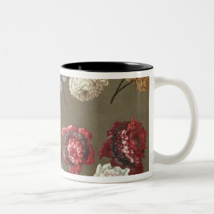 Taza Bicolor Un estudio de los Peonies (aceite en lona)
