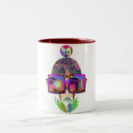 Taza Bicolor Un Glint En Mi Lente Novedad Blanco