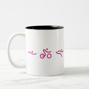 Taza Bicolor Un gran regalo de Triatlón para tu amigo o familia