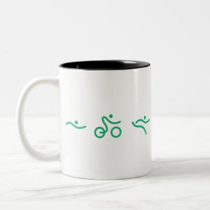 Taza Bicolor Un gran regalo de Triatlón para tu amigo o familia