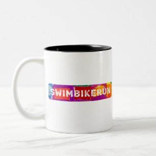 Taza Bicolor Un gran regalo de Triatlón para tu amigo o familia