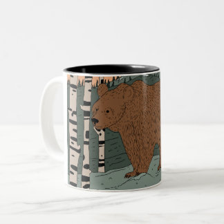 Taza Bicolor Un gran y hermoso abrazo de oso
