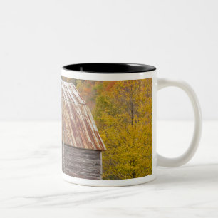 Taza Bicolor Un granero en las Green Mountains de Vermont. Hanc