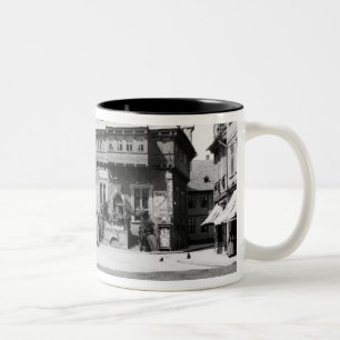 Taza Bicolor Un hotel viejo en la plaza, Goslar, c.1910