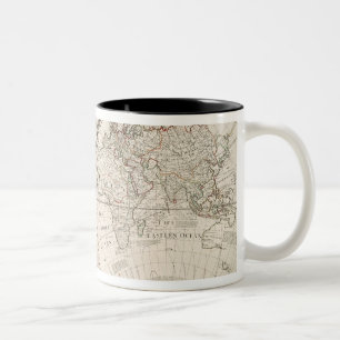 Taza Bicolor Un mapa del mundo