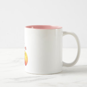 Taza Bicolor Un melocotón fino de Georgia