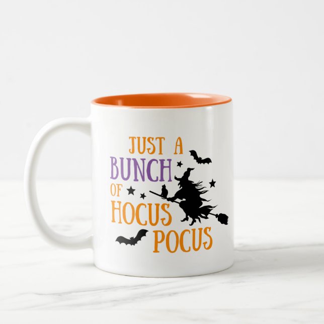 Taza Bicolor Un Montón De Hocus Pocus Halloween (Izquierda)