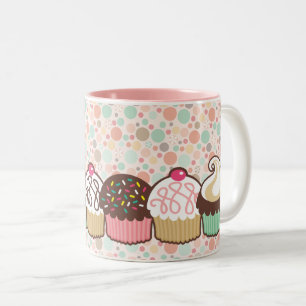 Taza Bicolor Un montón de pasteles