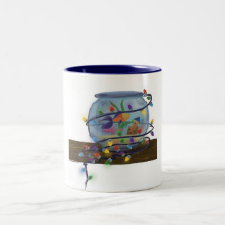 Taza Bicolor "Un navidad a pescado