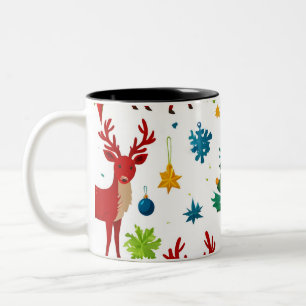 Taza Bicolor Un Navidad festivo para el arte digital