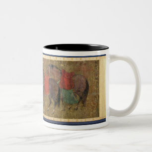 Taza Bicolor Un novio con los caballos