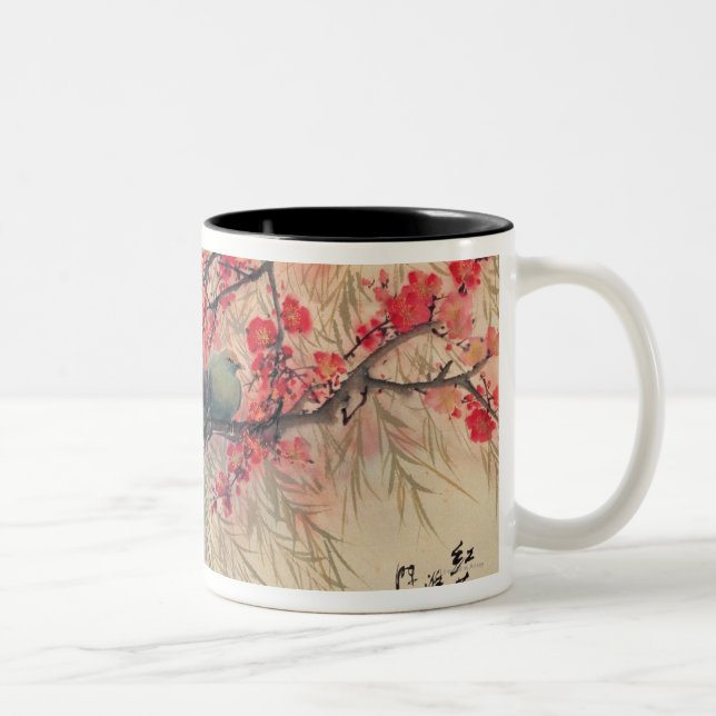 Taza Bicolor Un par en primavera (Derecha)