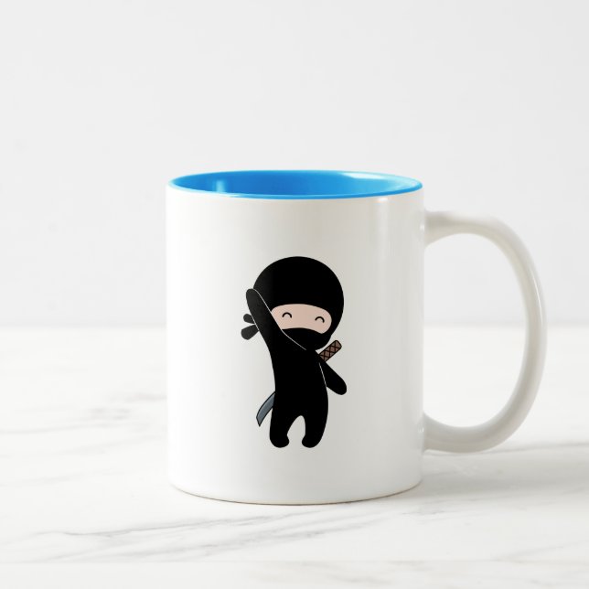 Taza Bicolor Un pequeño Ninja feliz (Derecha)