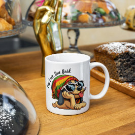 Taza Bicolor Un perro gracioso de un amor