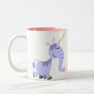 Taza Bicolor Un Personalizado inusual, Unicorn Mug
