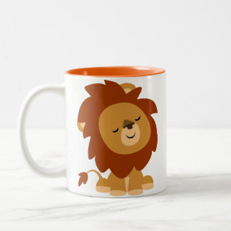 Taza Bicolor Un Personalizado pacífico, Lion Mug