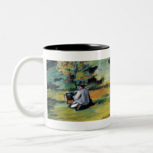 Taza Bicolor Un pintor en el trabajo - Paul Cezanne - c1874