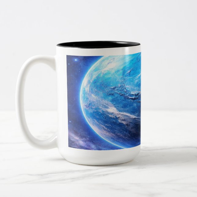 Taza Bicolor Un planeta azul profundo (Izquierda)