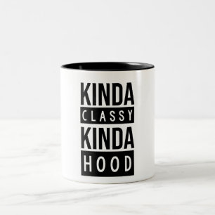 Taza Bicolor un poco refrán divertido un poco de la capilla co