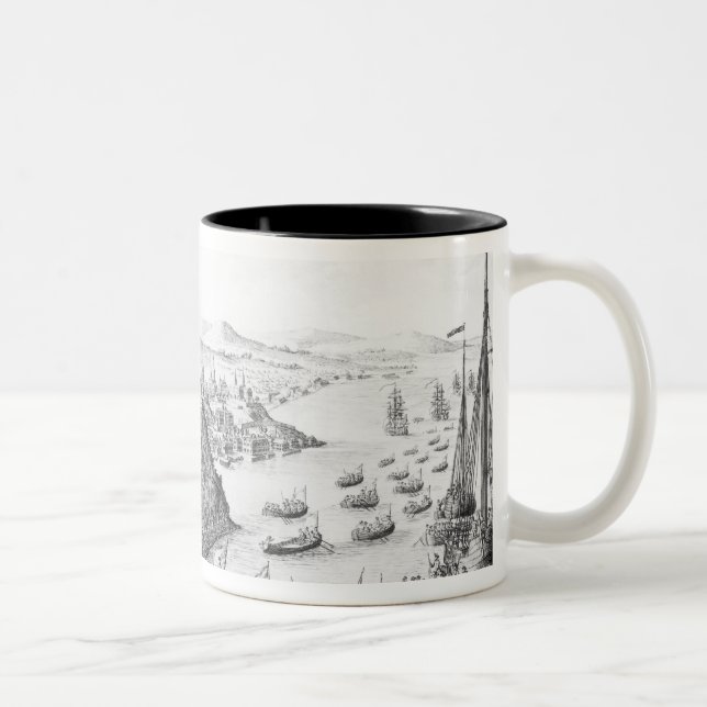Taza Bicolor Un propósito de tomar de Quebec (Derecha)