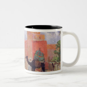 Taza Bicolor Un pueblo en las montañas de atlas