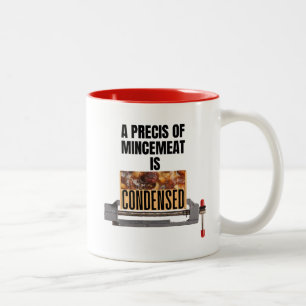 Taza Bicolor Un resumen de Mincemeat está condensado