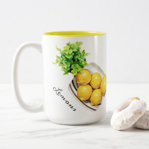 Taza Bicolor Un Tazón De Lemons Mug