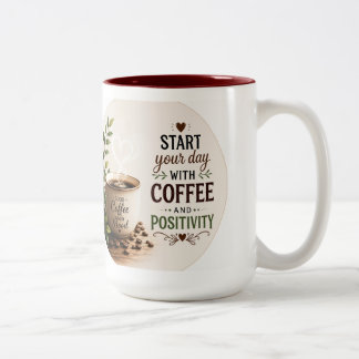 Taza Bicolor Un tema de café acogedor 