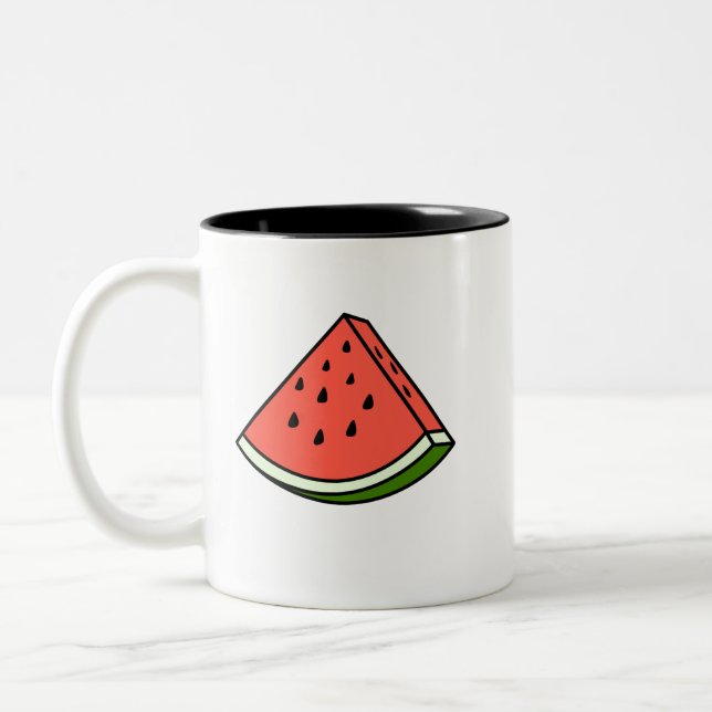Taza Bicolor Un trozo de sandía (Izquierda)