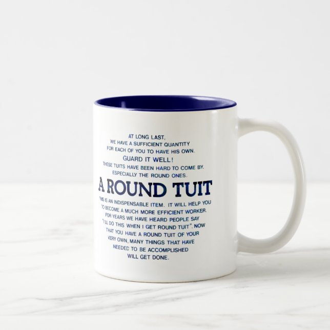Taza Bicolor Un Tuit redondo (Derecha)